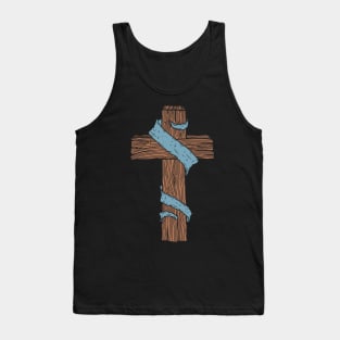 Wooden cross Tank Top